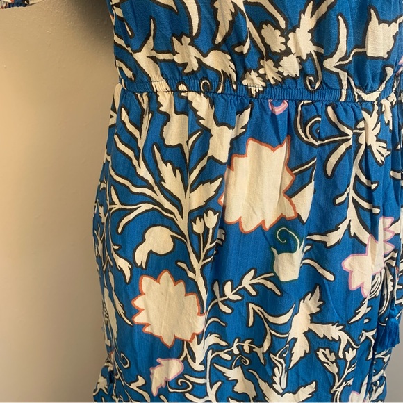 Knox Rose Floral Tiered Short Sleeve Wrap Midi Dress - Picture 12 of 16